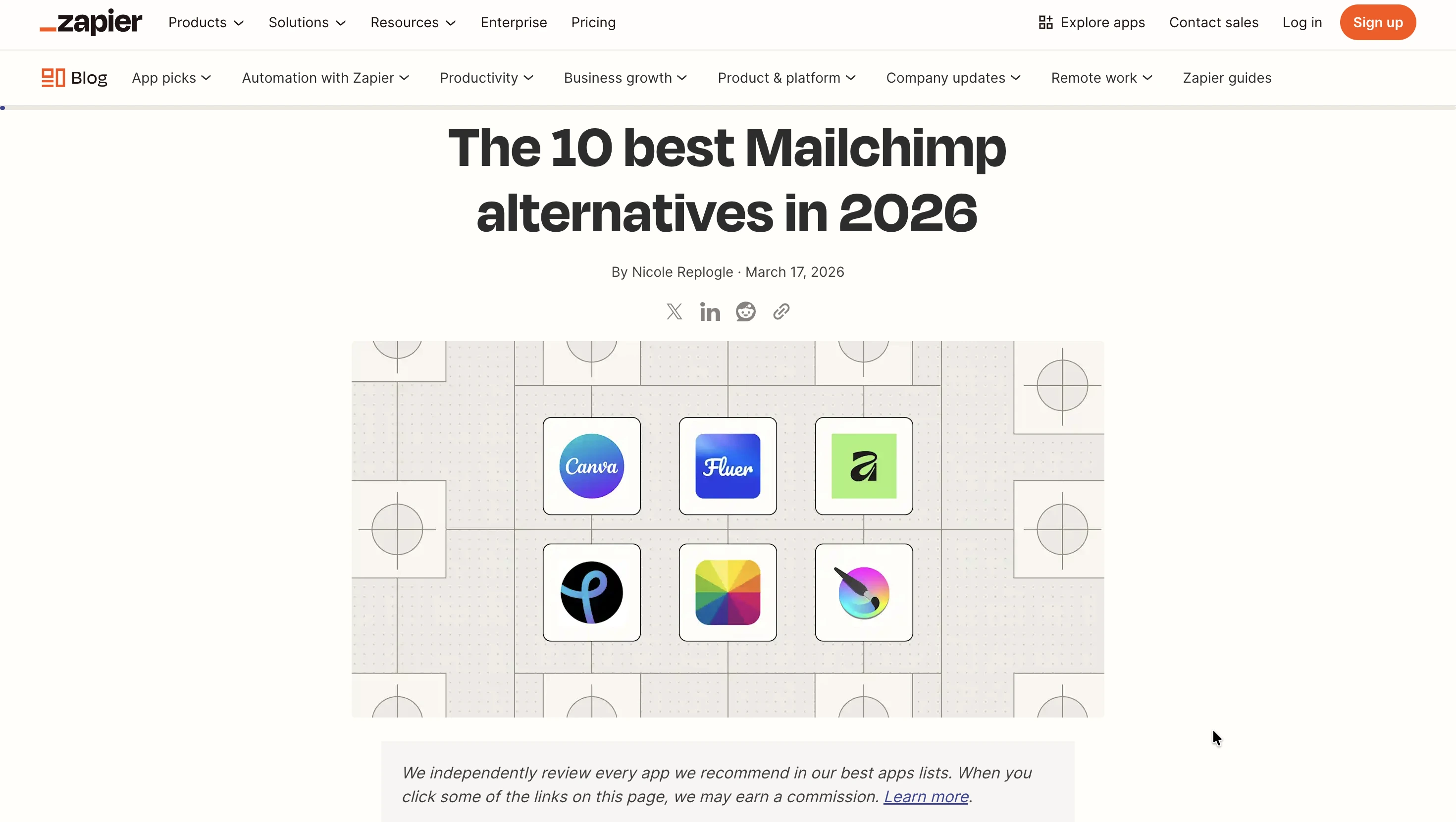 Zapier: The 10 Best Mailchimp Alternatives in 2026