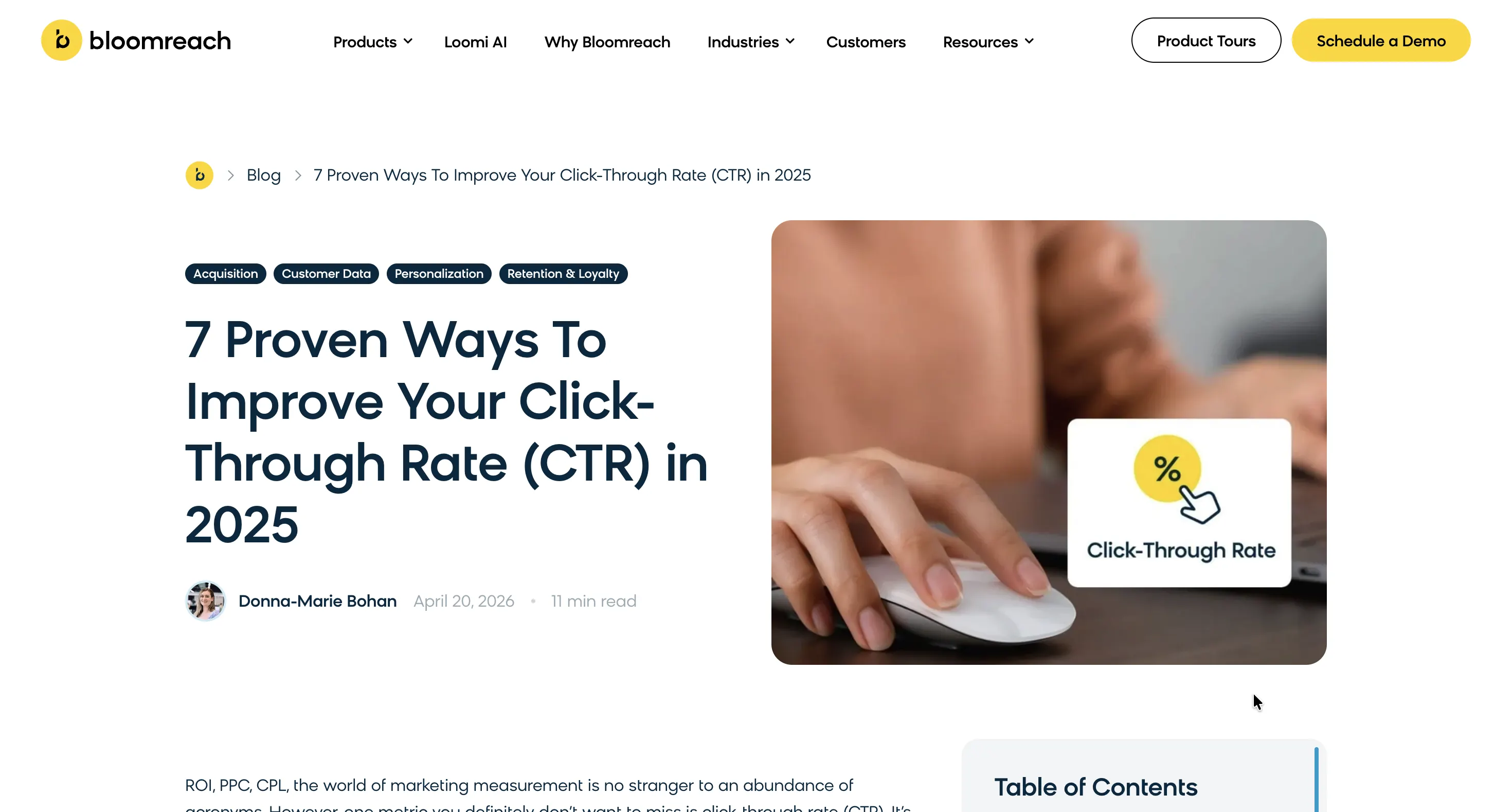 Bloomreach: 7 Proven Ways To Improve Your Click-Through Rate (CTR) in 2025
