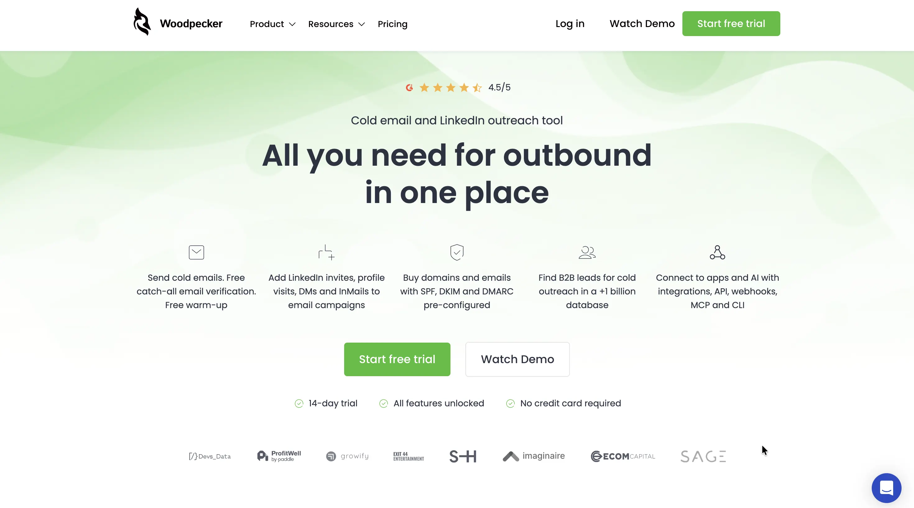 Woodpecker homepage.